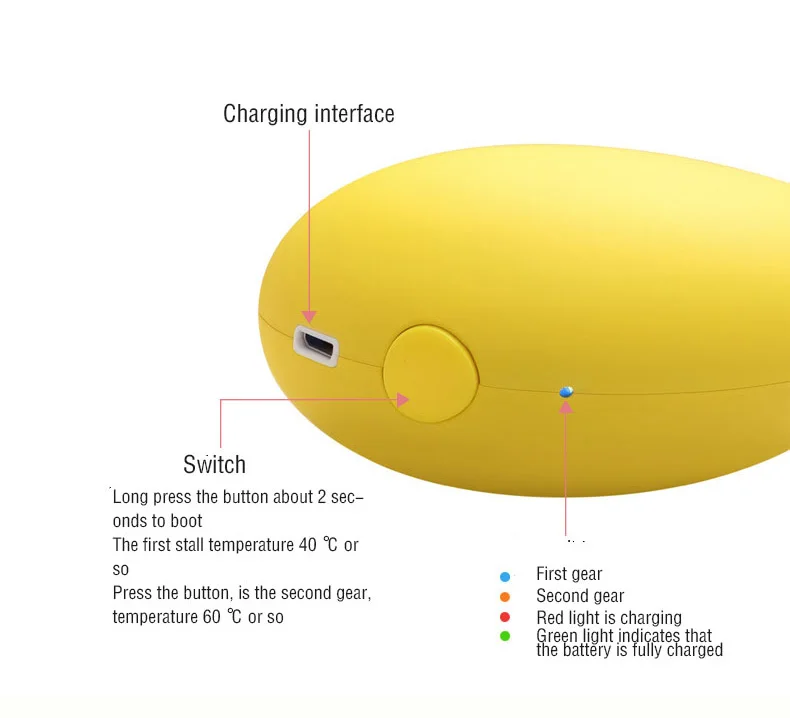 Маленький подогреватель манго алюминиевый теплоотвод с зарядкой мобильный