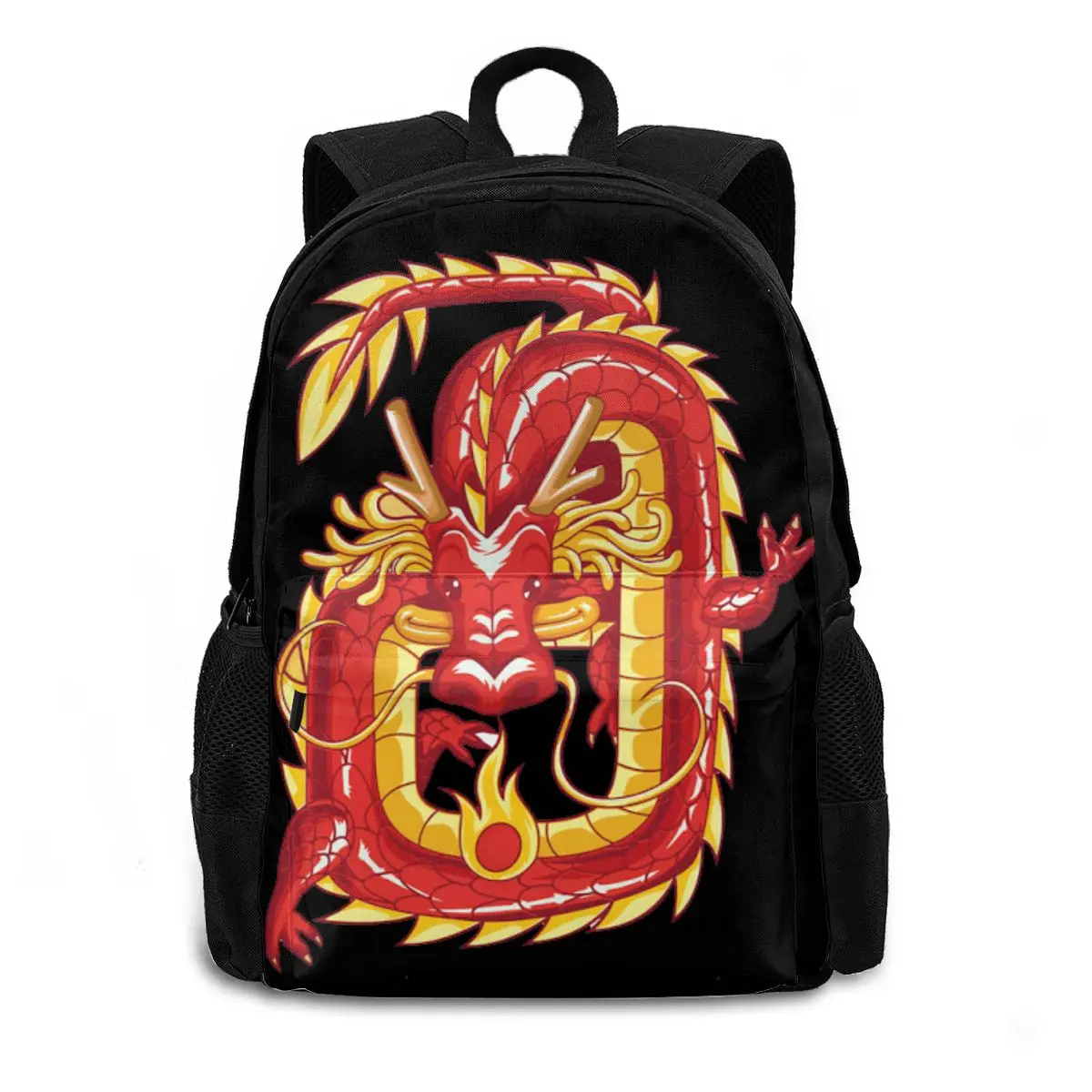 

Japanese art Backpack Team Chinese Dragon Ed Hardies Backpack Trending Bag Schoolbag for Man Woman