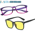 Очки компьютерные IVSTA с блокировкой светильник для мужчин и женщин, геймерские прозрачные Рецептурные очки кошачий глаз с защитой от ультрафиолетовых лучей