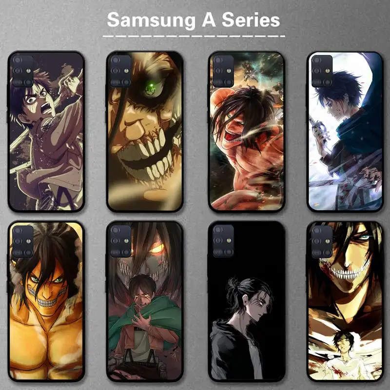 

Shingeki no Kyojin Eren Yeager Phone Case For Samsung A20s A30S A31 A40 A50S A51 A70 A71 A80 5G A32 A02 Fundas Coque