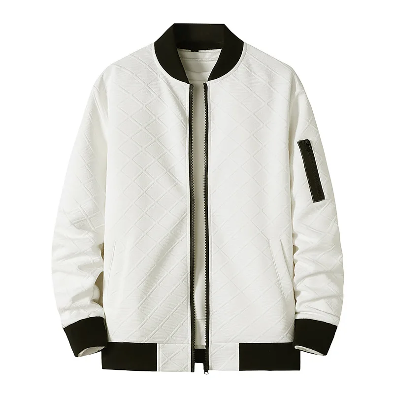 2021 на молнии со шнуровкой Мужская куртка весну и осень модный бренд Slim Fit куртки