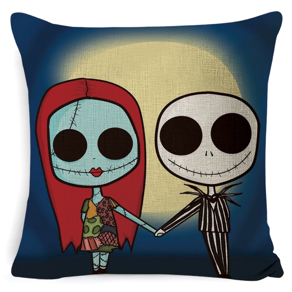 С принтом &quotКошмар перед Рождеством&quot чехлы Чехол для подушки с привидением