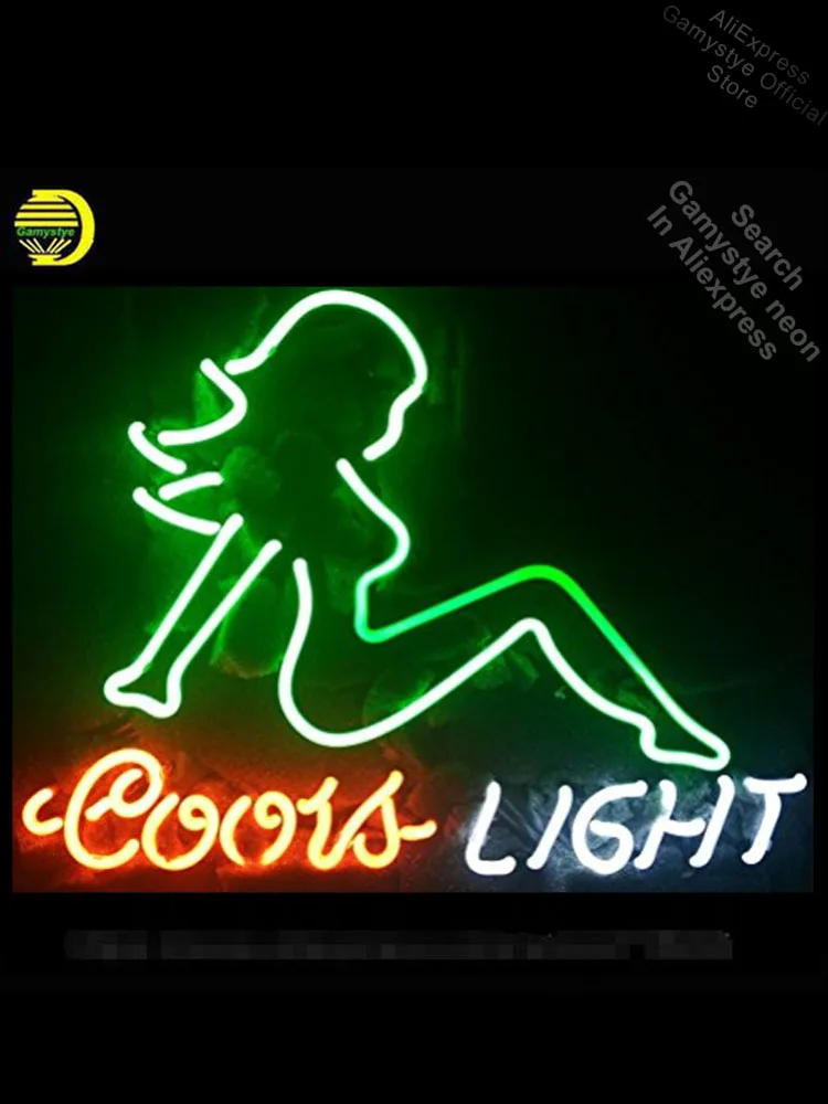 

Coors светильник для неоновая вывеска для организаций и магазинов неоновая настоящая Стекло часы неонового светильник s Отдых Windows Профессион...