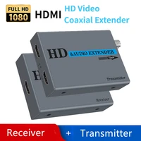 hdmi over coax extender hdmi transmitter and receiver support 1080p full hd hdmi signal lossless no delay 500m hdmi extender