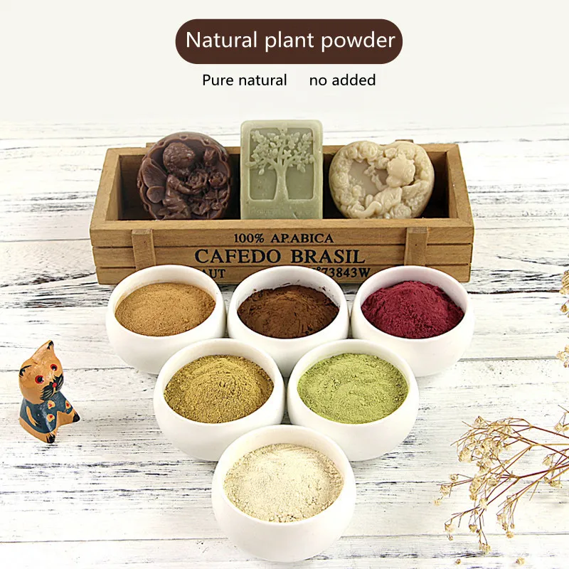 

Natural plant dry flower powder 50g handmade essential oil soap diy raw material cleansing soap base scented cold soap