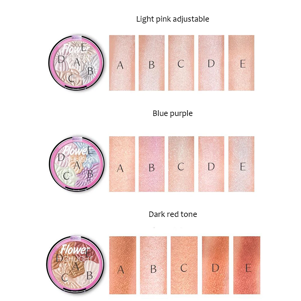 Фотографический хайлайтер палитра для контура лица Мерцающая блестящая
