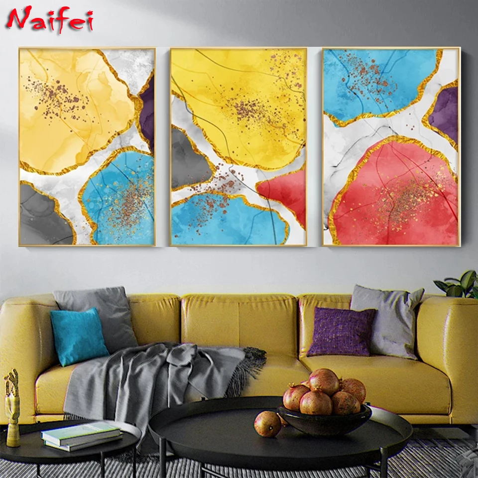 

Abstract Line DIY Diamond Painting Triptych Diamond Embroidery Rhinestones Full Square Round Drill 5d Mosaic 3pcs Pattern Decor