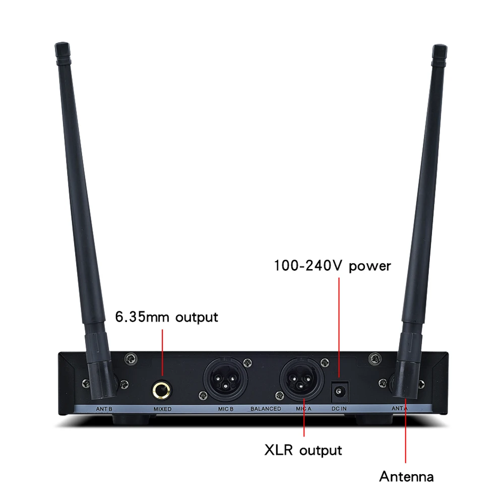 EPGVOTR UHF беспроводной микрофон профессиональный караоке ручной металлическая