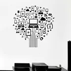 Виниловая наклейка на стену в виде дерева, декор интерьера в Интернете, S1058