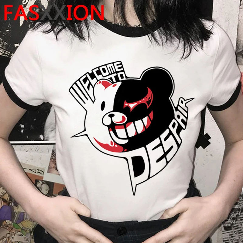 Ouma kokichi danganronpa Футболка женская японская винтажная одежда для пары tumblr kawaii топы