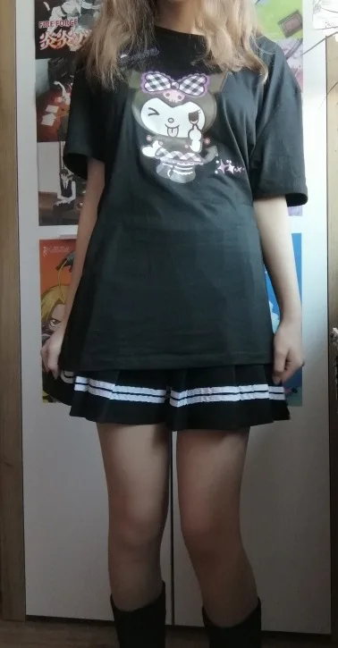 

Summer cute t-shirt female loose women t-shirt punk dark fashionable gothic casual all-match unisex streetwear t-shirt Harajuku