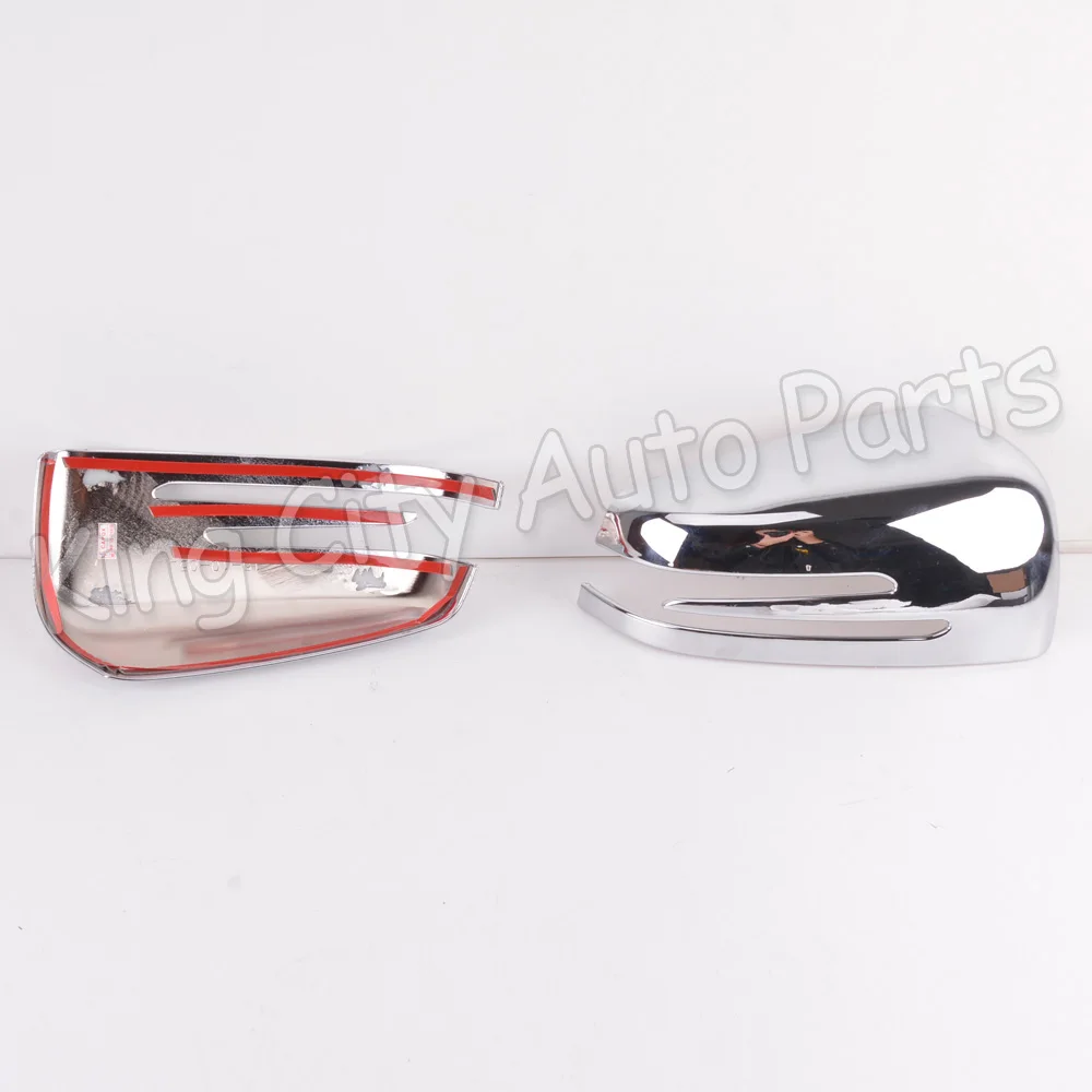 Крышка QX 2 шт для Mercedes Benz A CLA GLA GLK Class W117 W176 2014-2017 ABS Хромированная накладка зеркала