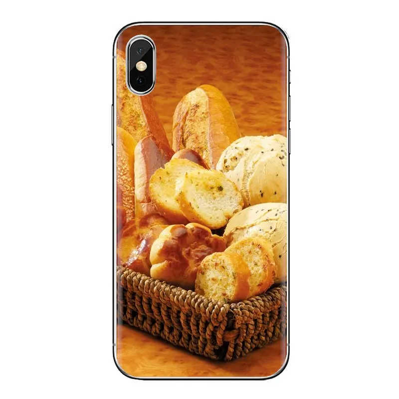 Обои еда выпечки хлеба для samsung Galaxy S2 S3 S4 S5 мини S6 S7 край S8 S9 Plus Note 2 3 4 5 8 Coque Fundas