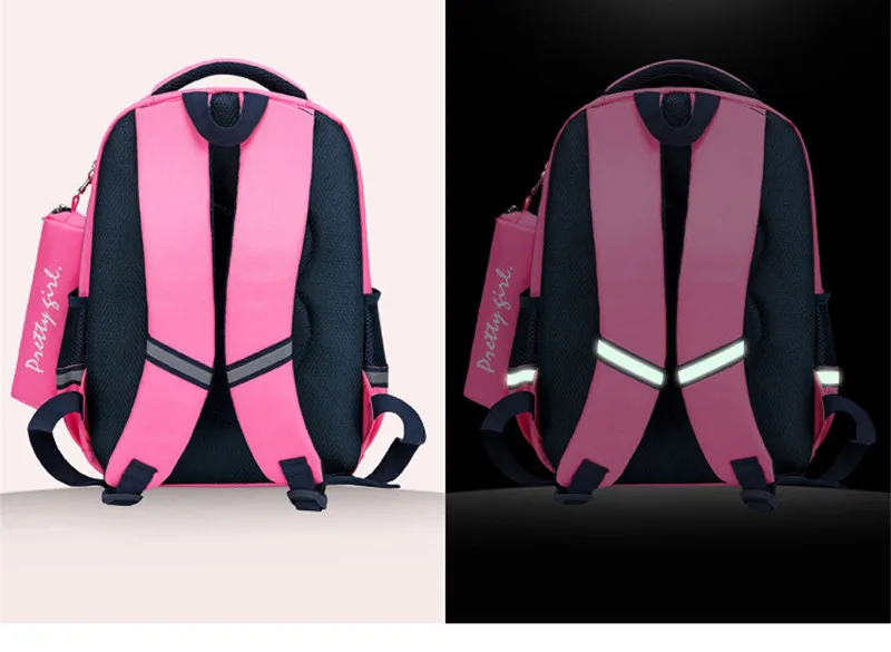 

kids school bag backpacks Safety reflective strip children school Rucksacks Ultralight travel bag waterproof mochila escolar