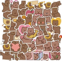 103050pcs cute little bear graffiti decals stickers skateboard travel suitcase phone pencil cases laptop luggage girl