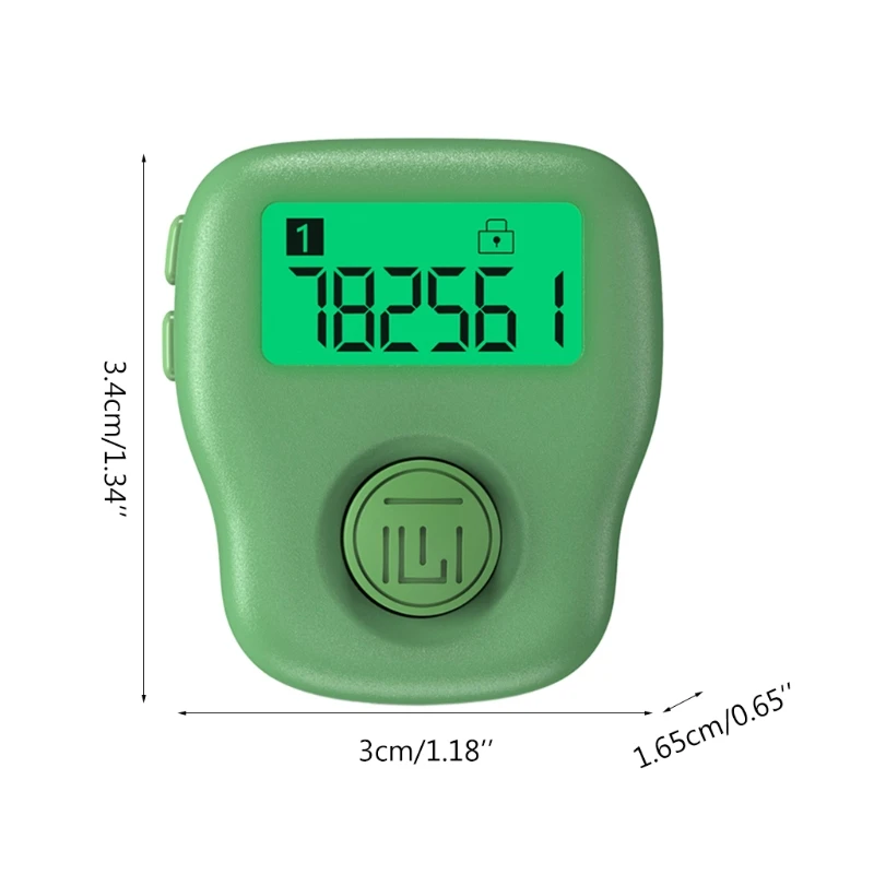 Электронное мини кольцо на палец с ЖК дисплеем перезаряжаемый счетчик молитв