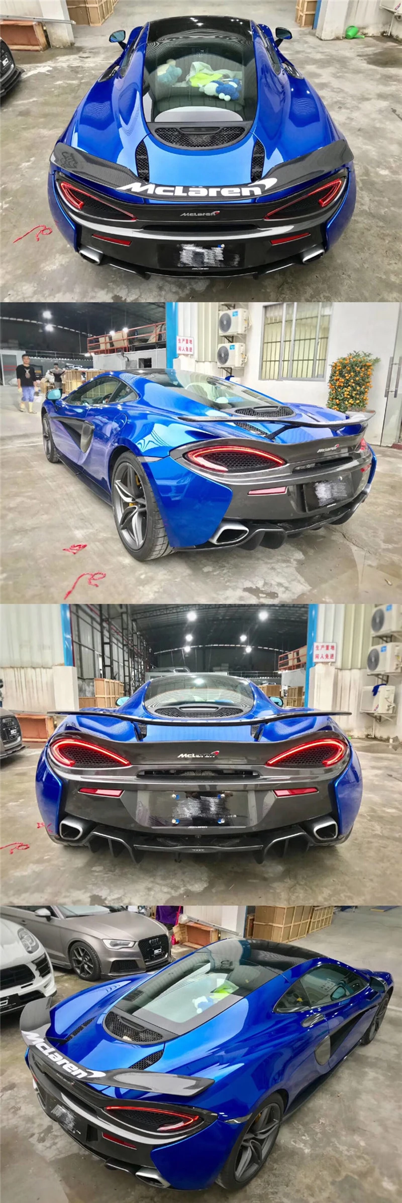 Для mlaren 570S 540C 570GT NOVITEC стильные автомобильные аксессуары высокого качества из настоящего углеродного волокна задний багажник спойлер крыло украшение