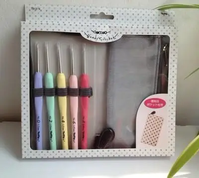 

Оригинальный японский Хиросима Вязание инструменты в форме тюльпана от TB13-S конфеты из кружев «кроше» с крюк 5 шт.