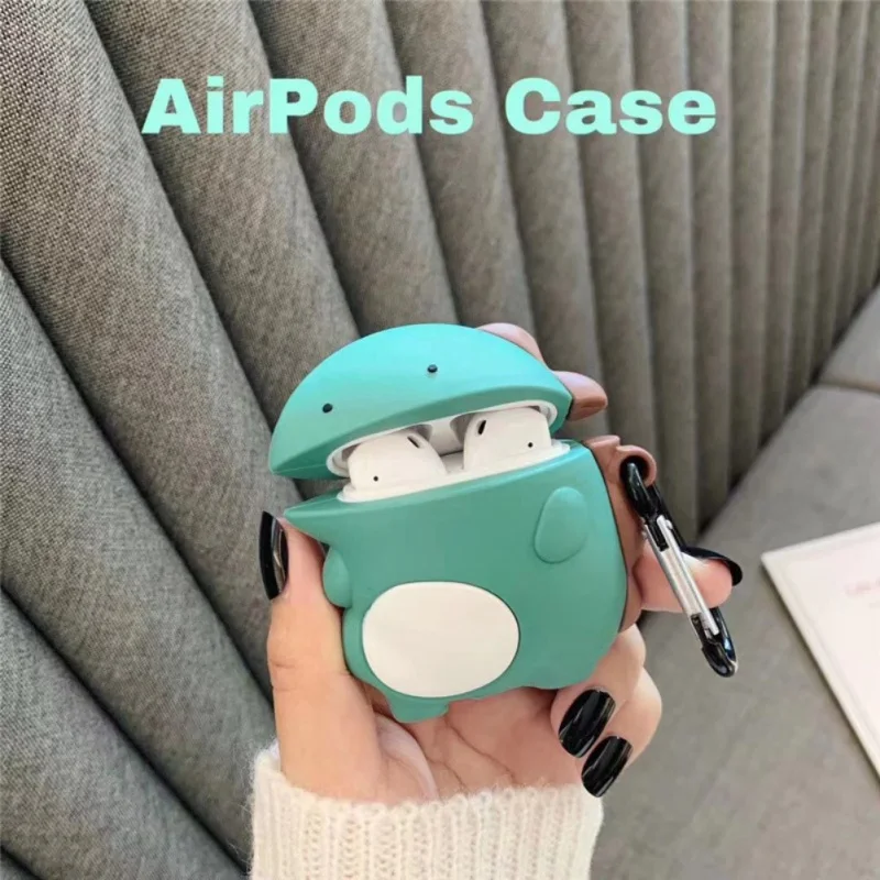 Милый динозавр дизайн кожного покрова для Airpods 1/2 чехол Полная защита анти