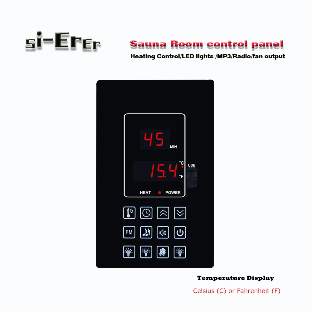 710 multifunctional sauna temperature controller, can be set to display Celsius or Fahrenheit