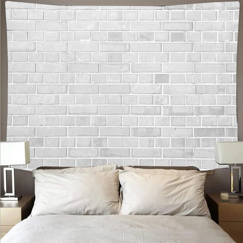 Aggcual Wood plank texture tapestry wall hanging stone 3d print background cloth decoration Bedspread Tablecloths mat tap35 | Дом и сад