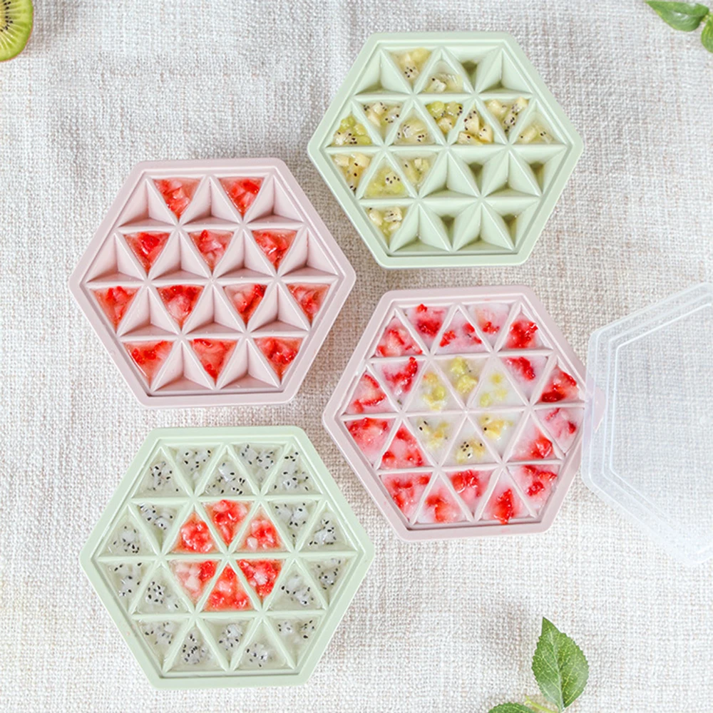 Креативный шестигранный поднос для льда с 24 сетками приготовления напитков