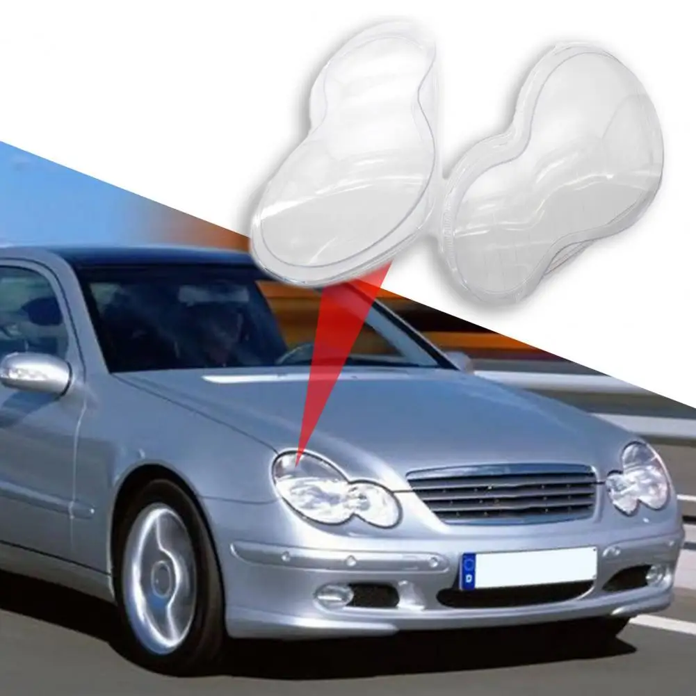 

Сменный портативный левый и правый чехол для автомобильной фары, лампа-абажур для Mercedes-Benz W203 01-07