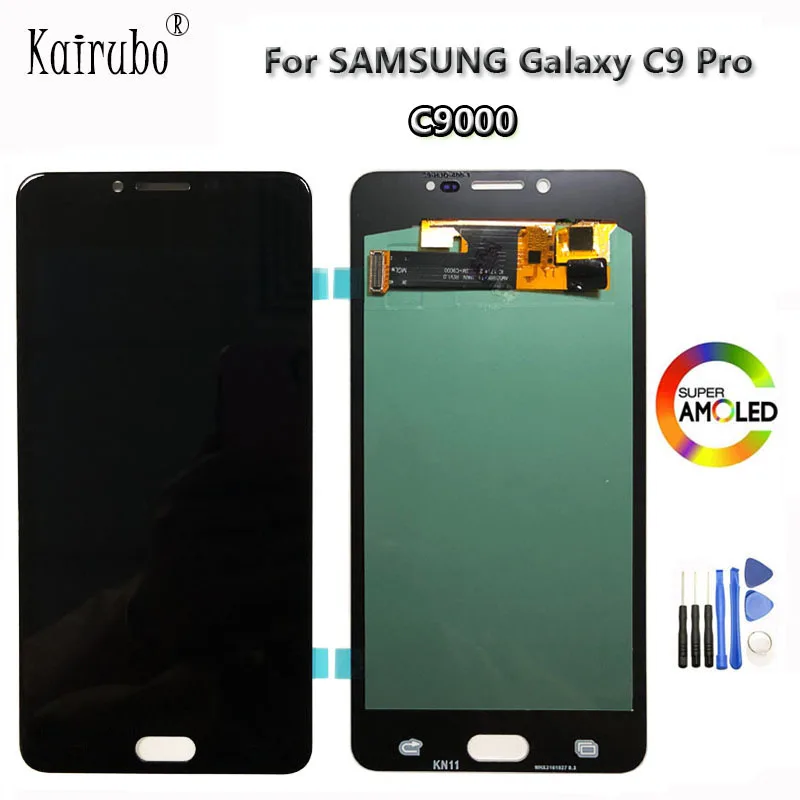 6 0 &quotSuper AMOLED для samsung C9 Pro ЖК экран сенсорный дигитайзер дисплей сборка Замена lcd