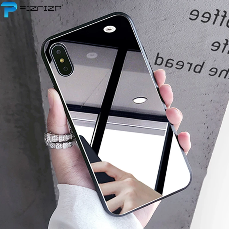 Роскошный зеркальный чехол-накладка для iPhone 11 Pro 7 8 Plus 6 6s X XS Max XR Ультратонкий