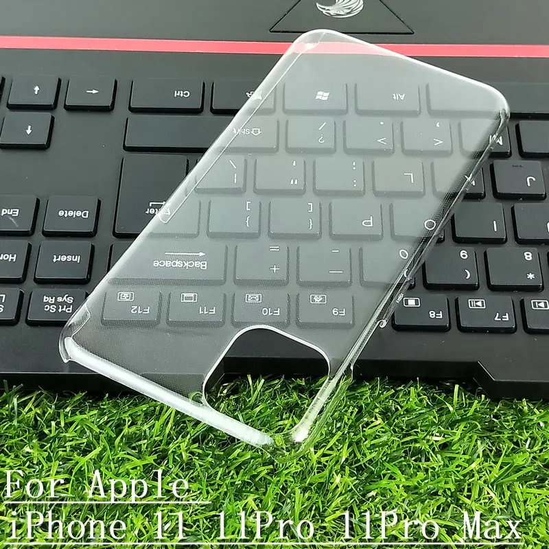 Глянцевый чехол для Apple iPhone 11 Pro Max прозрачный Невидимый Ультратонкий Твердый из