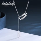 Цепочка-Скрепка женская из серебра 925 пробы, 925 пробы, ожерелье-чокер с подвесками в дизайне Павлиньего хвоста