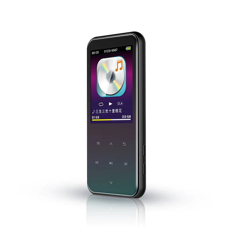 AAAE топ-мини металлический MP3-плеер встроенный 8G Bluetooth Hifi с динамиком пресс-экран