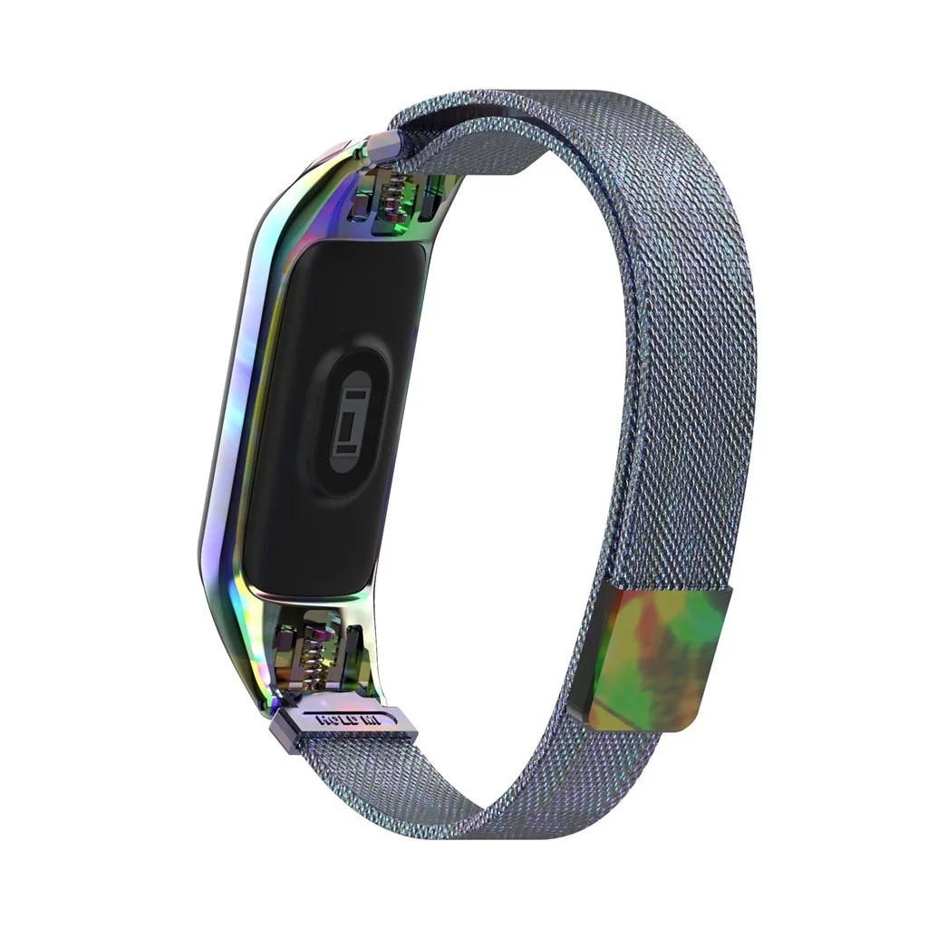 Магнитный Миланский ремешок на запястье металлический браслет для Xiaomi Mi Band 3 часы