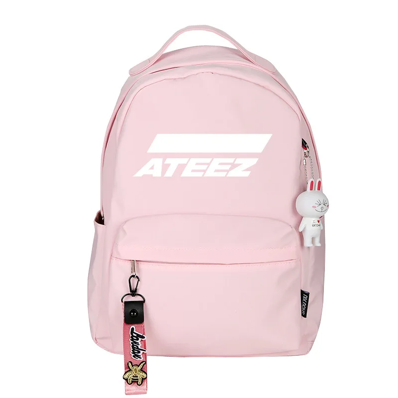 Женский рюкзак с принтом Kpop ATEEZ Холщовая Сумка для студентов колледжа аксессуары
