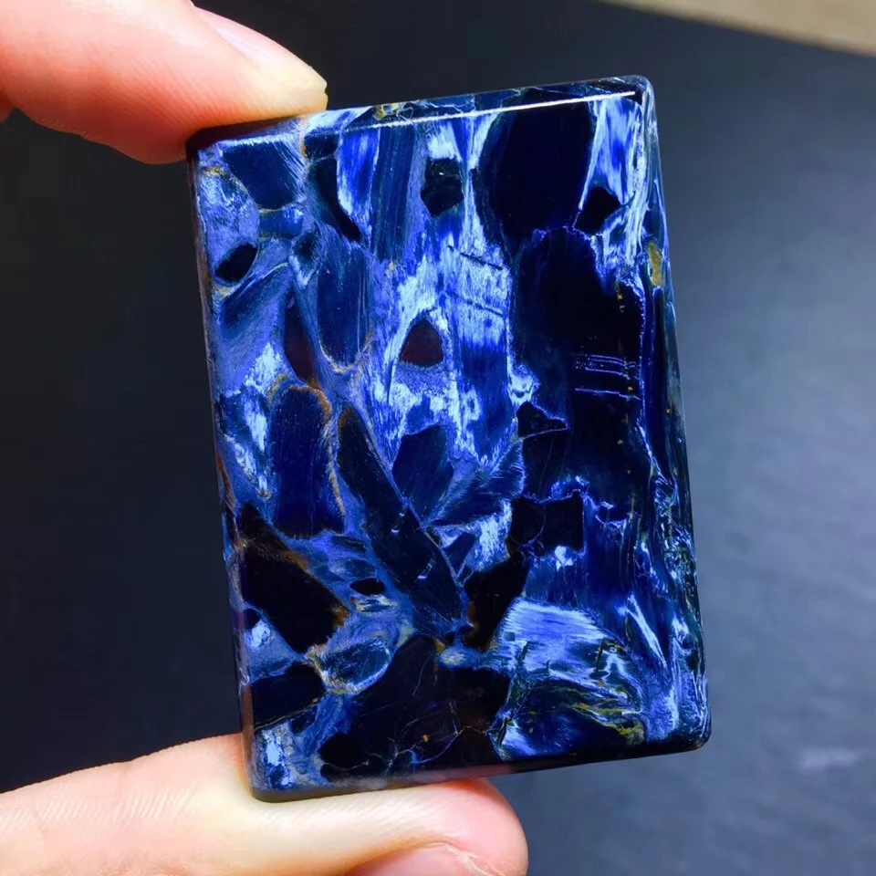 Кулон пиетер из натурального синего камня 48x33x5 мм|Подвески| |