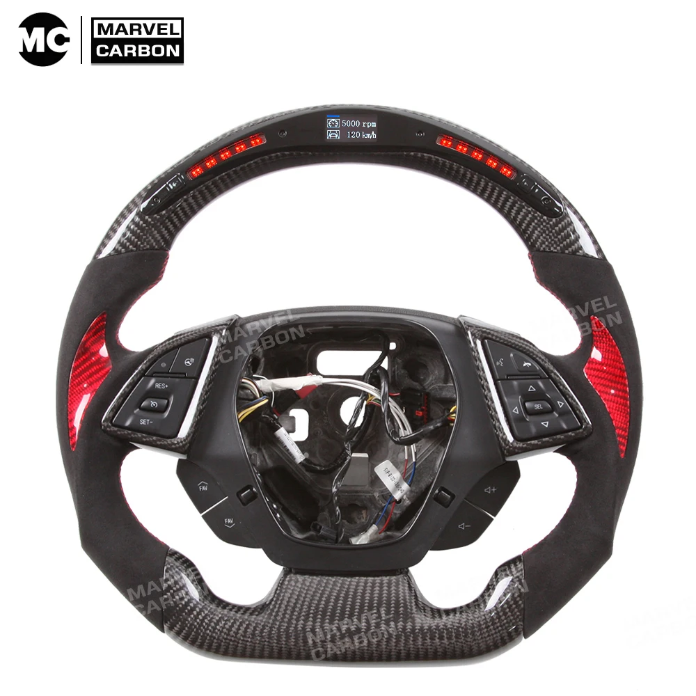 

Carbon Fiber LED Steering Wheel for Chevrolet Camaro