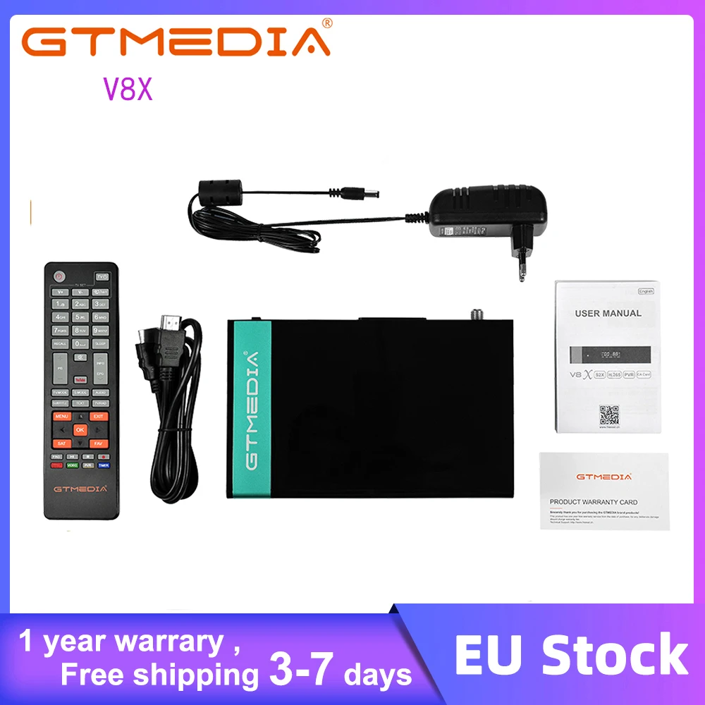 GTmedia V8X двойной Core1080P DVB S2/S2X цифра спутниковый телевизионный ресивер обновления