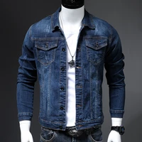 2021 autumn and winter new mens plus size 4xl slim denim jacket casual men buttons casual personality fashion jeans jacket