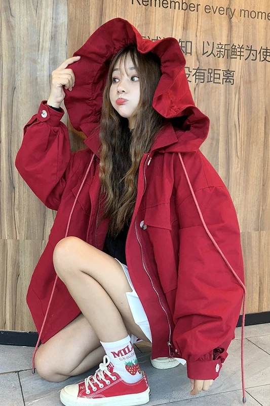 Бейсбольная форма красная куртка для женщин 2020 новая весенняя и осенняя