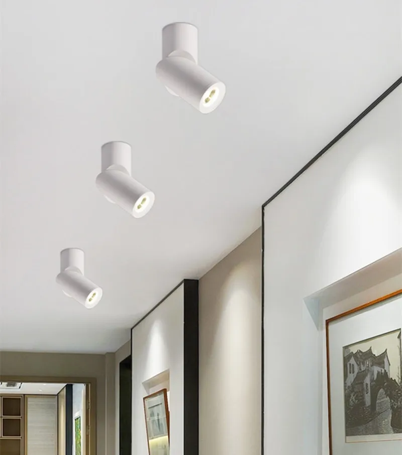 С регулируемой яркостью вращающийся светодиодный светильники 7W 9W 12W 15W 18W COB