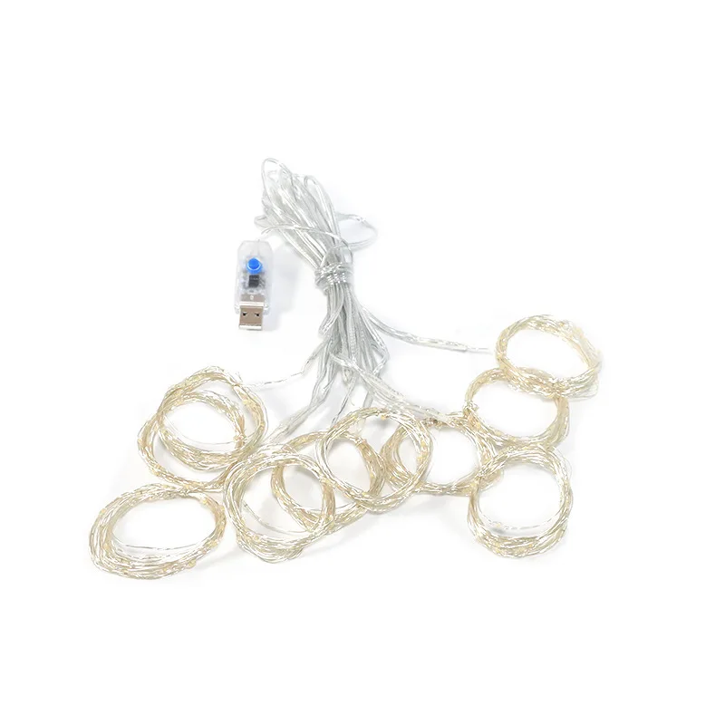 

3Mx3M USB LED Curtain String Lights 8 Modes Fairy Garland Remote Control For New Year Christmas Outdoor Wedding Home Decor