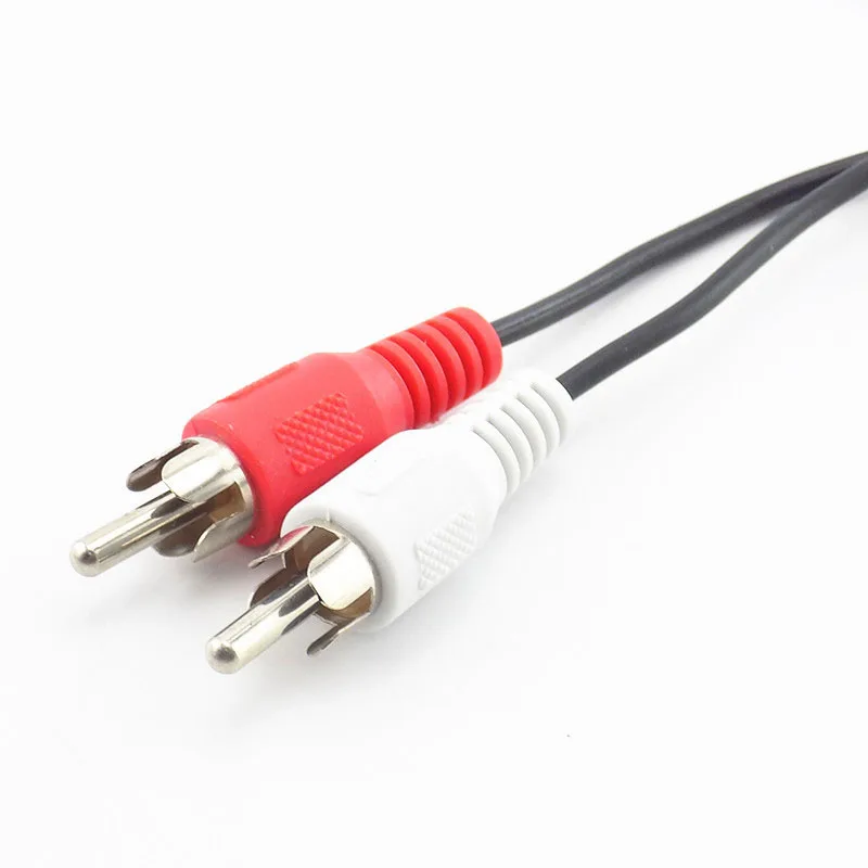 3,5 мм мини разъем для 2 мужчин Rca стерео Удлинитель шнур Phono аудио адаптер для динамиков сплиттер AUX кабель Разъемы