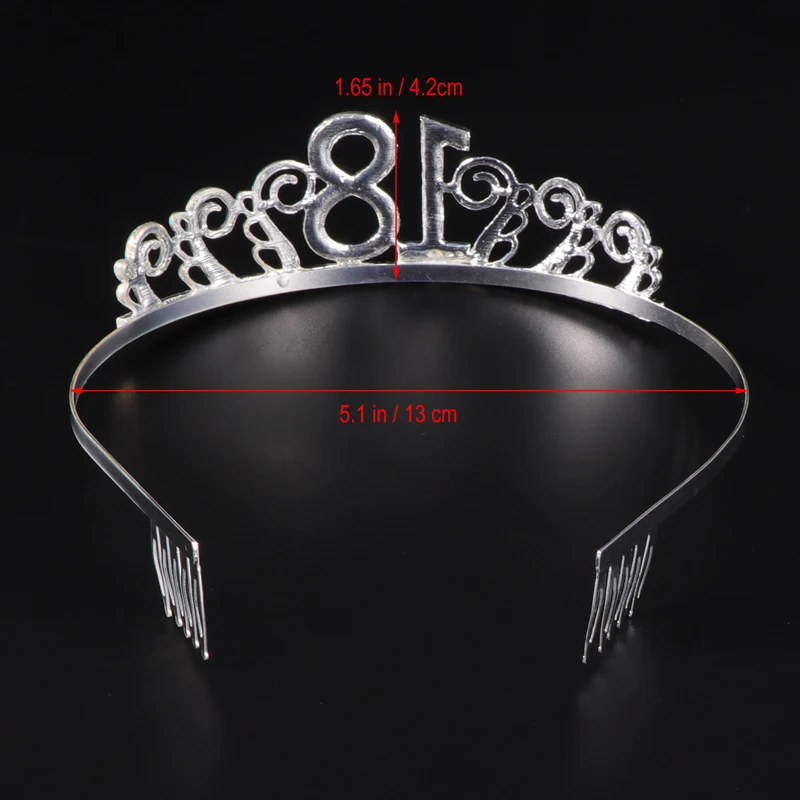 Happy Birthday Crown резинки для волос для Для женщин Для мужчин номер 18/20 Вт, 30 Вт, 40 диадемы украшения для волос аксессуары для дня рождения