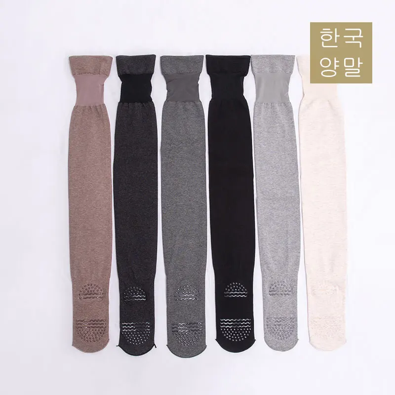 

75CM Lace Patchwork Solid Stockings for Women High Quality Non Slip Tights Sexy Thigh High Long Socks Cotton for Ladies