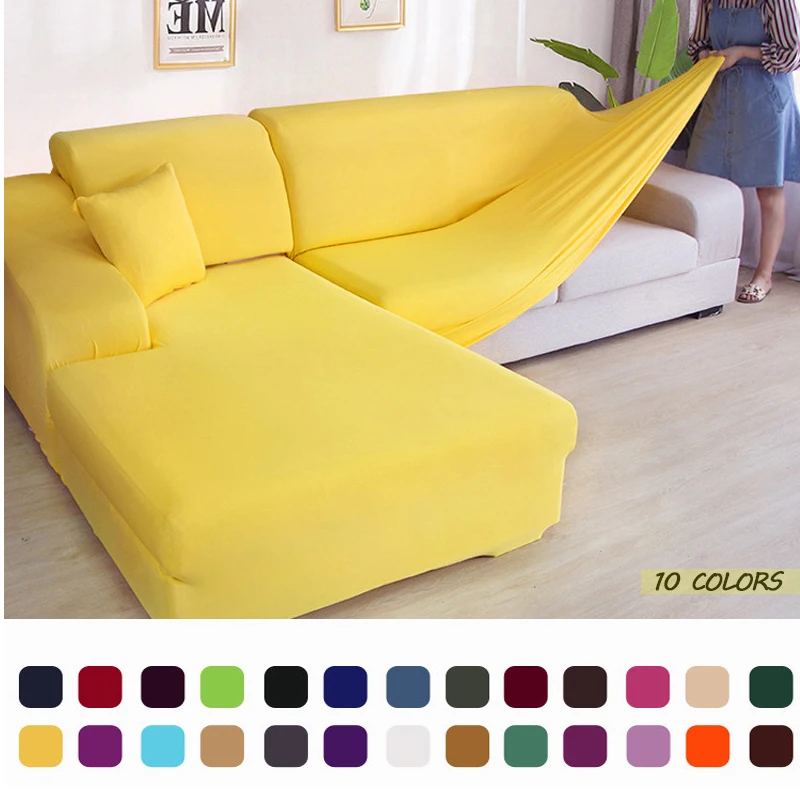 

Sofa covers for living room solid corner sofa covers elastica sofa skin protector sofa cover Sectional L shape sofa covers 1pcs