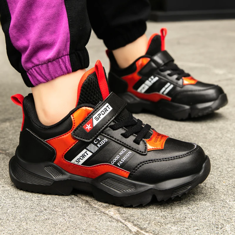 

SKHEK Spring New Brand Kids Shoes Boys Sneakers Handmade Slip On Boys Shoes Girls Sneakers Casual Sports Children Shoes