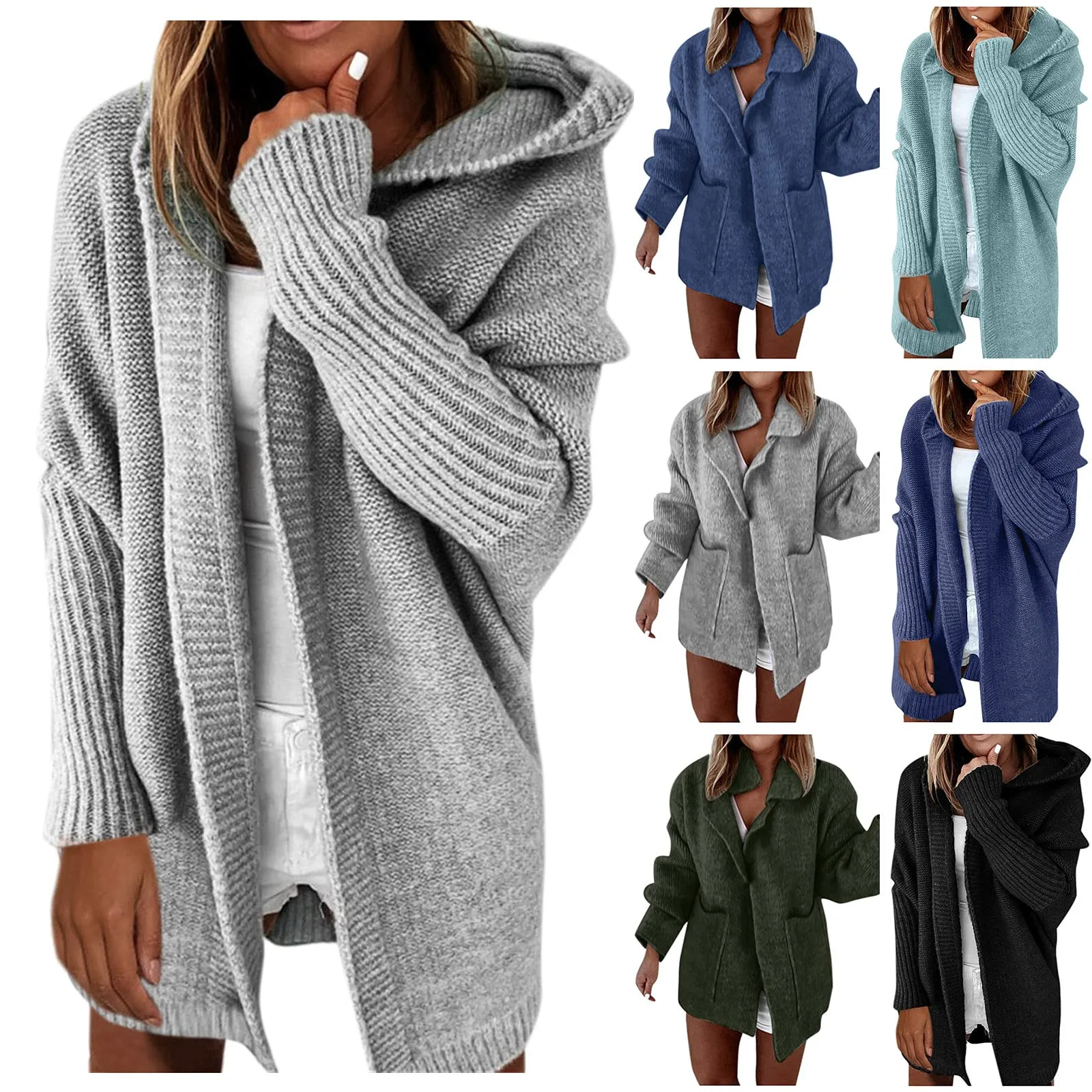 

New Korean Style Women Oversized Cardigan Coat Autumn Winter Warm Sweater Girl Casual Long Knitted Cardigan Outwear gilet свитер