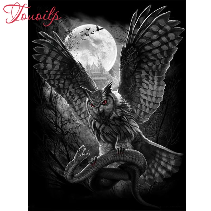 Алмазная 5D картина сделай сам полноразмерная и круглая вышивка абстрактная луна