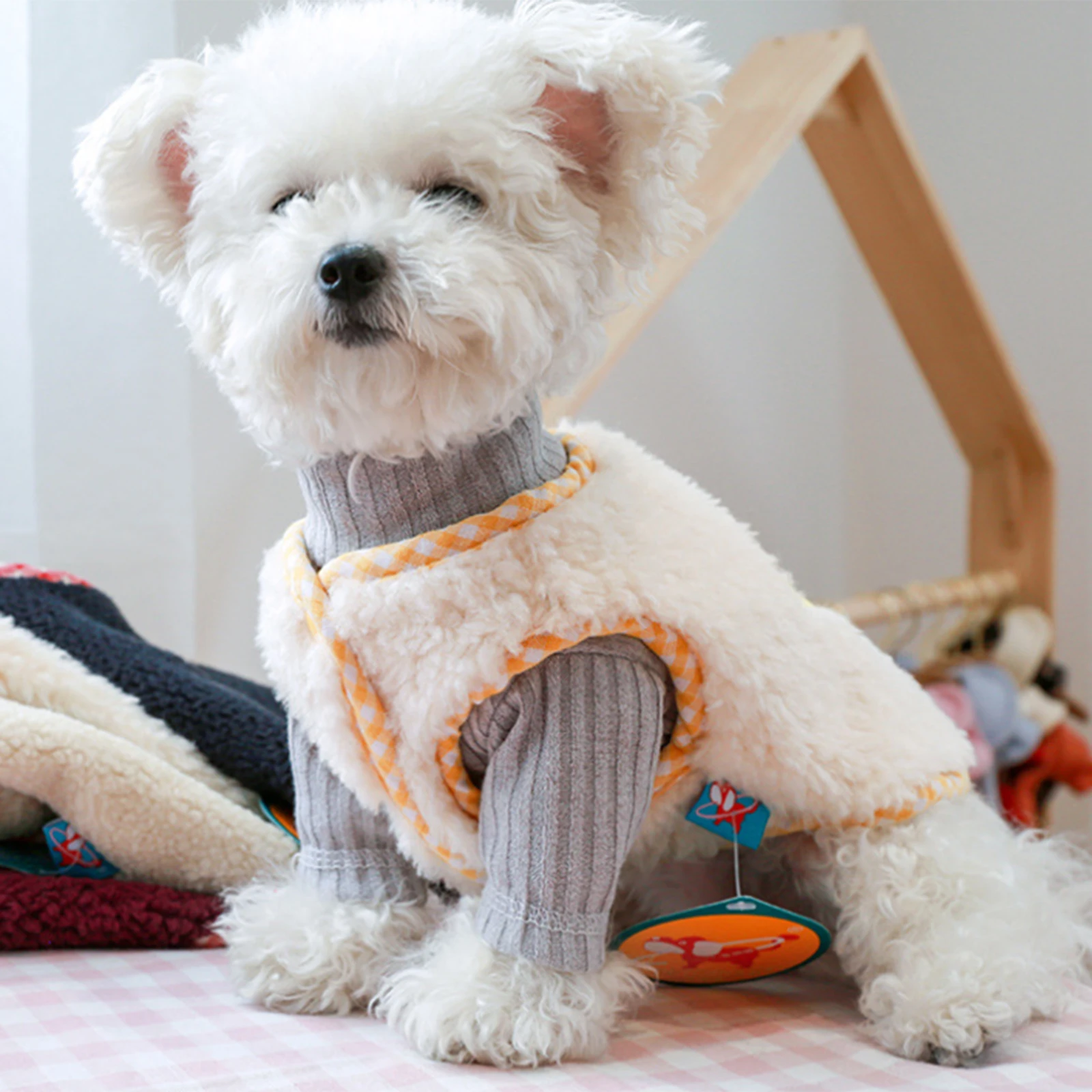 

Dog Pet Clothes Vest Teddy Embroidery Cute Elk Design Christmas Decoration Warmth Autumn Winter Costumes