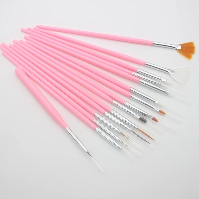 15 шт./компл. профессиональный набор кистей для рисования лица нейлоновая кисть